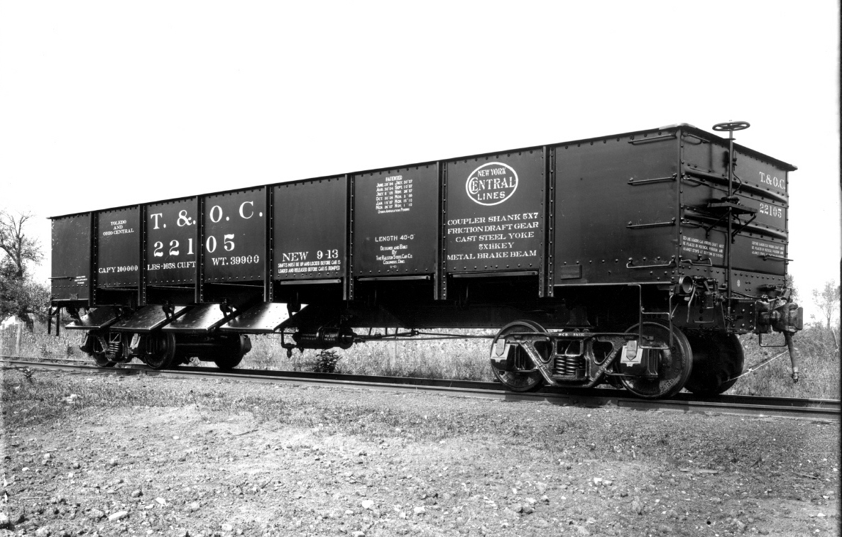 K4 S Decals Toledo and Ohio Central Wood Coal Gondola White 